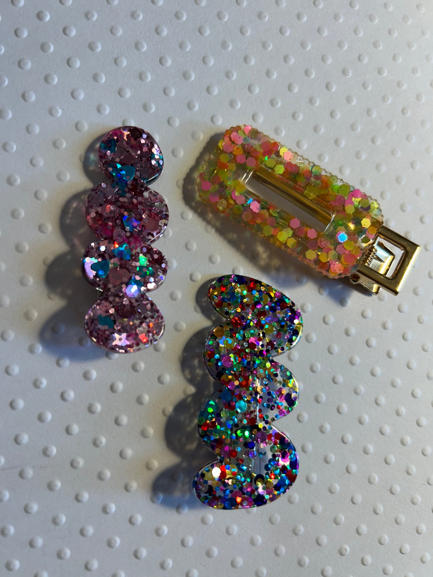 Glitter Barrettes - Set of 3