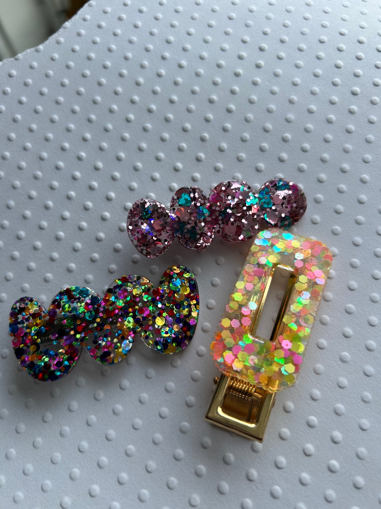 Glitter Barrettes - Set of 3