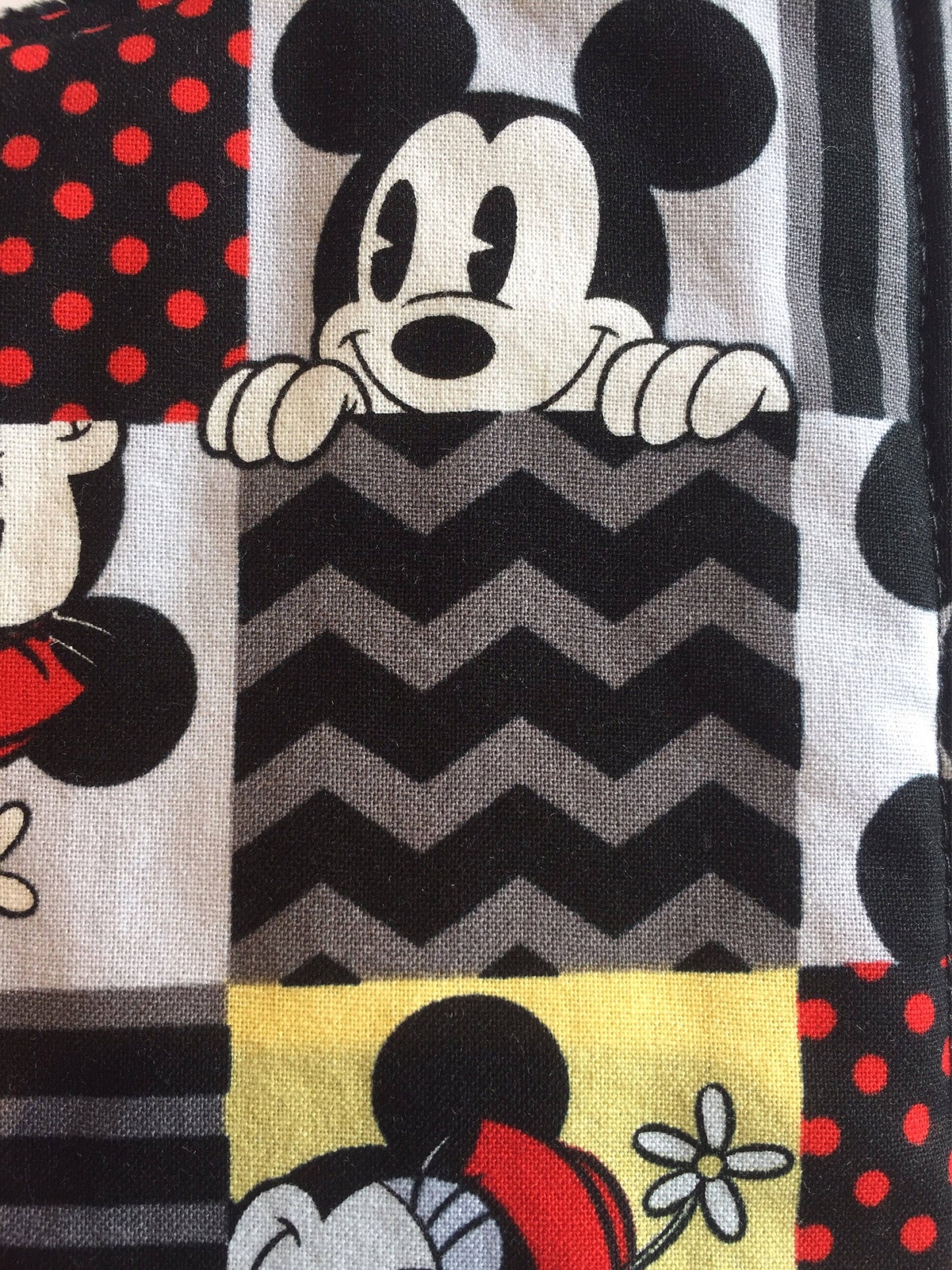 Mickey and Minnie First Birthday Bib