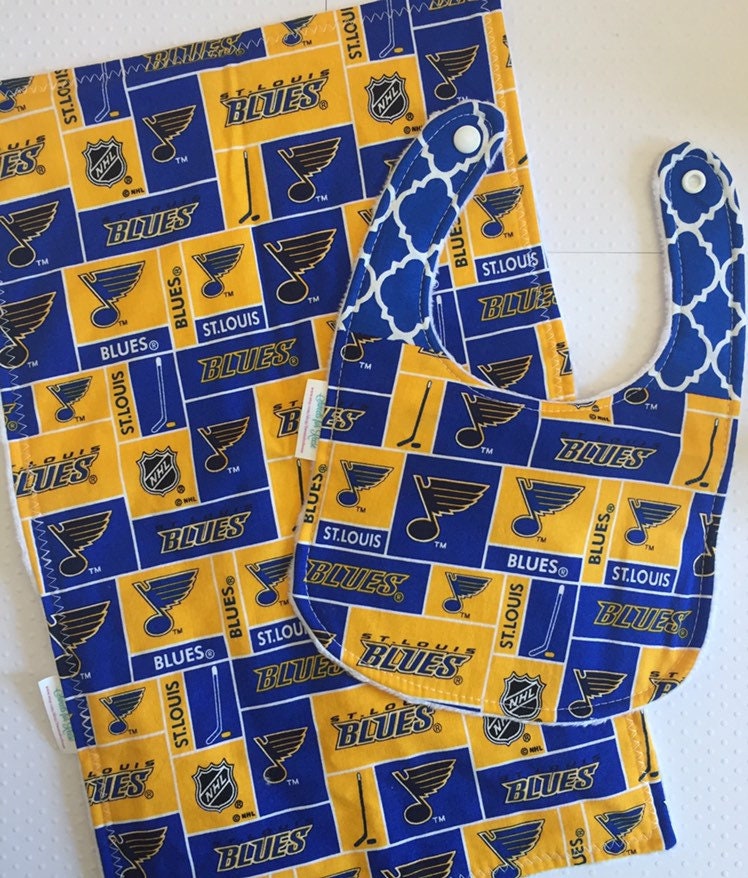St. Louis Blues Burp Cloth and Bib