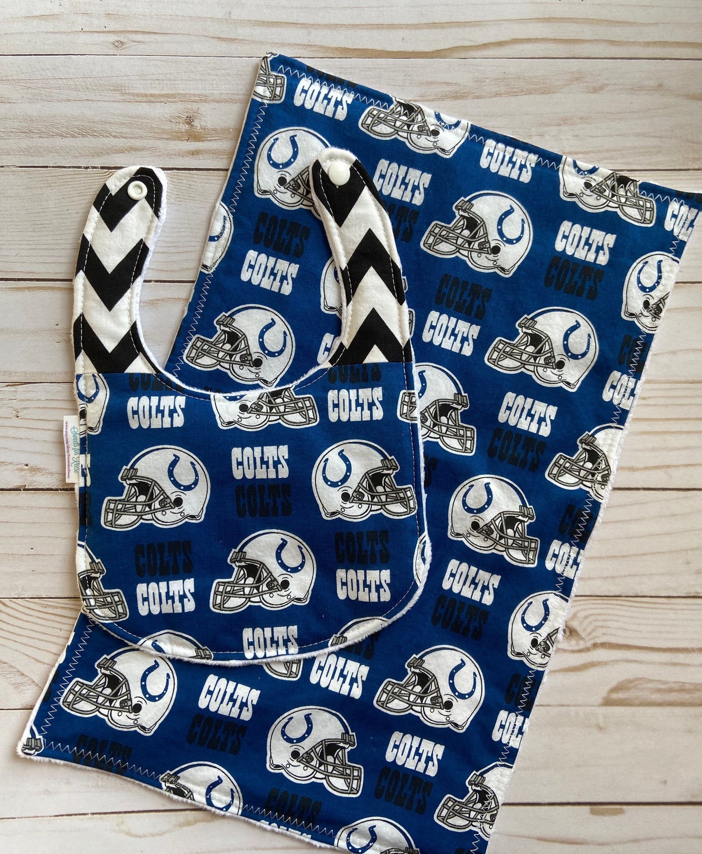 Indianapolis Colts Burp Cloth and Bib Set