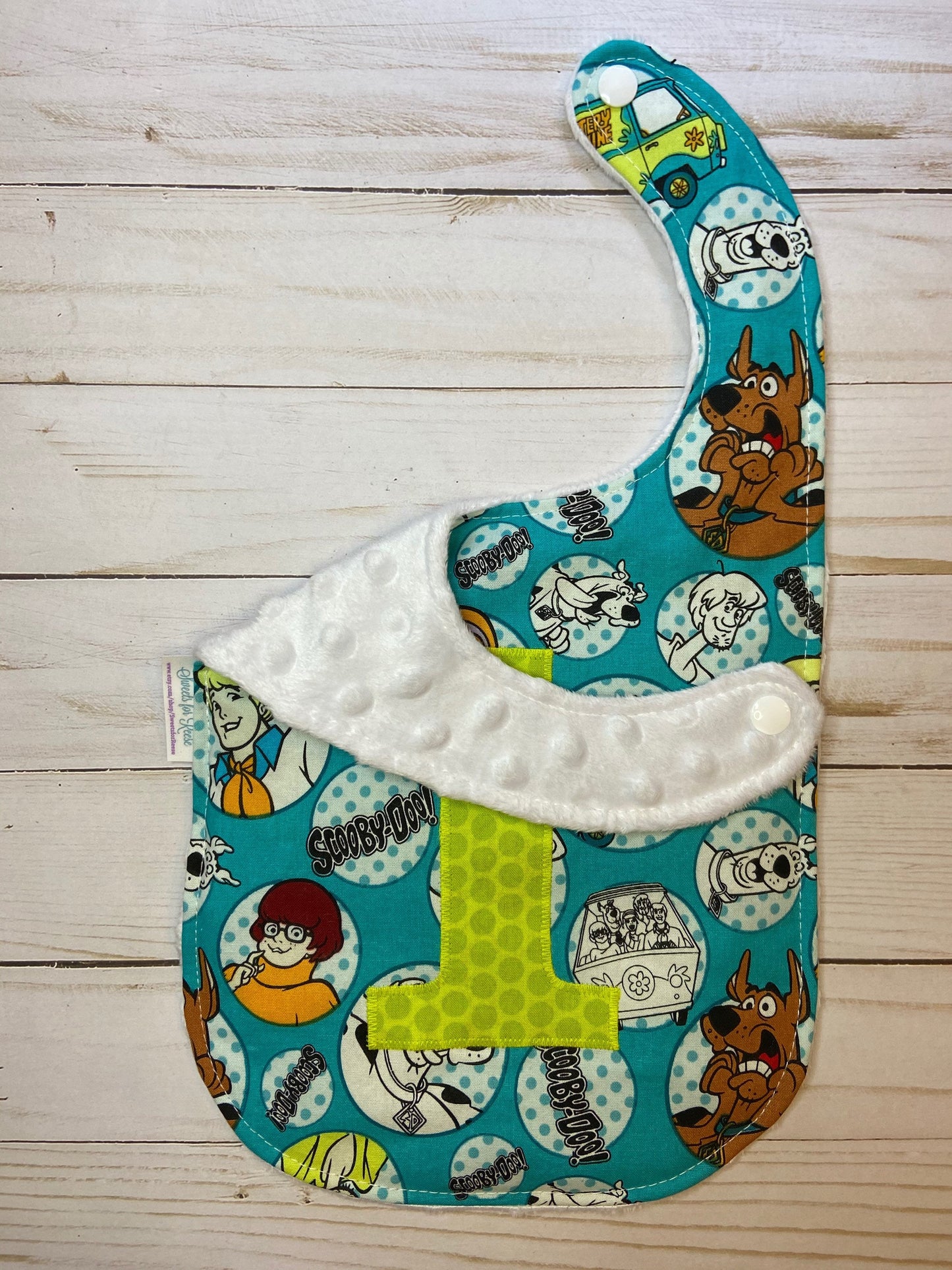Scooby Doo First Birthday Bib