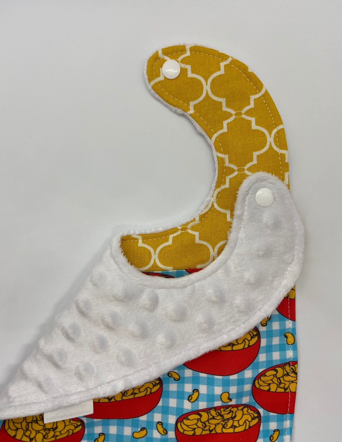 Macaroni & Cheese Bib (fits up to 24 months)