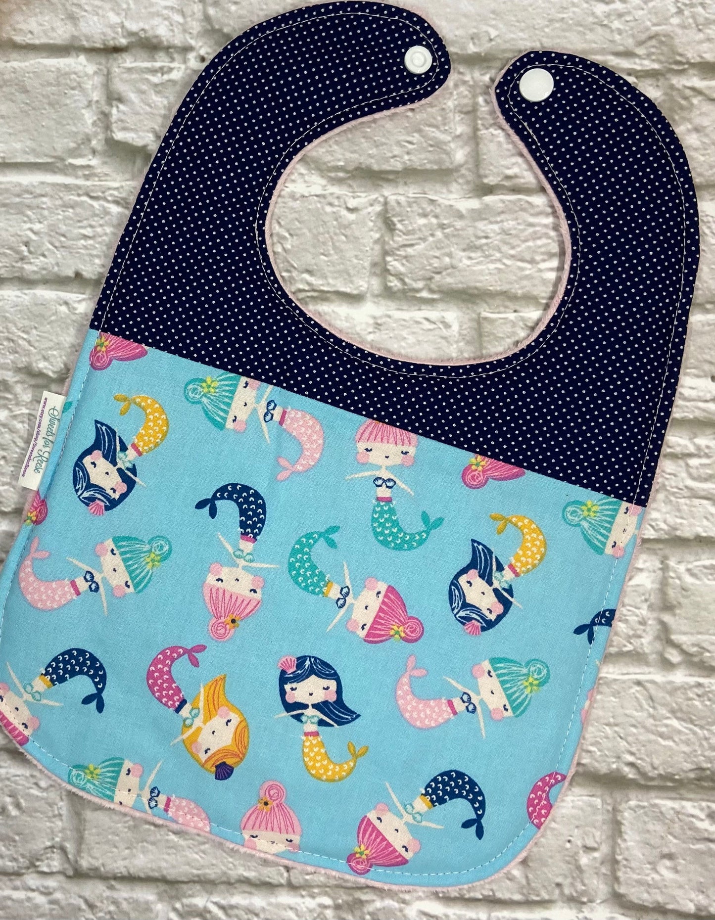 Mermaids Toddler Bib (fits up to 24 months)