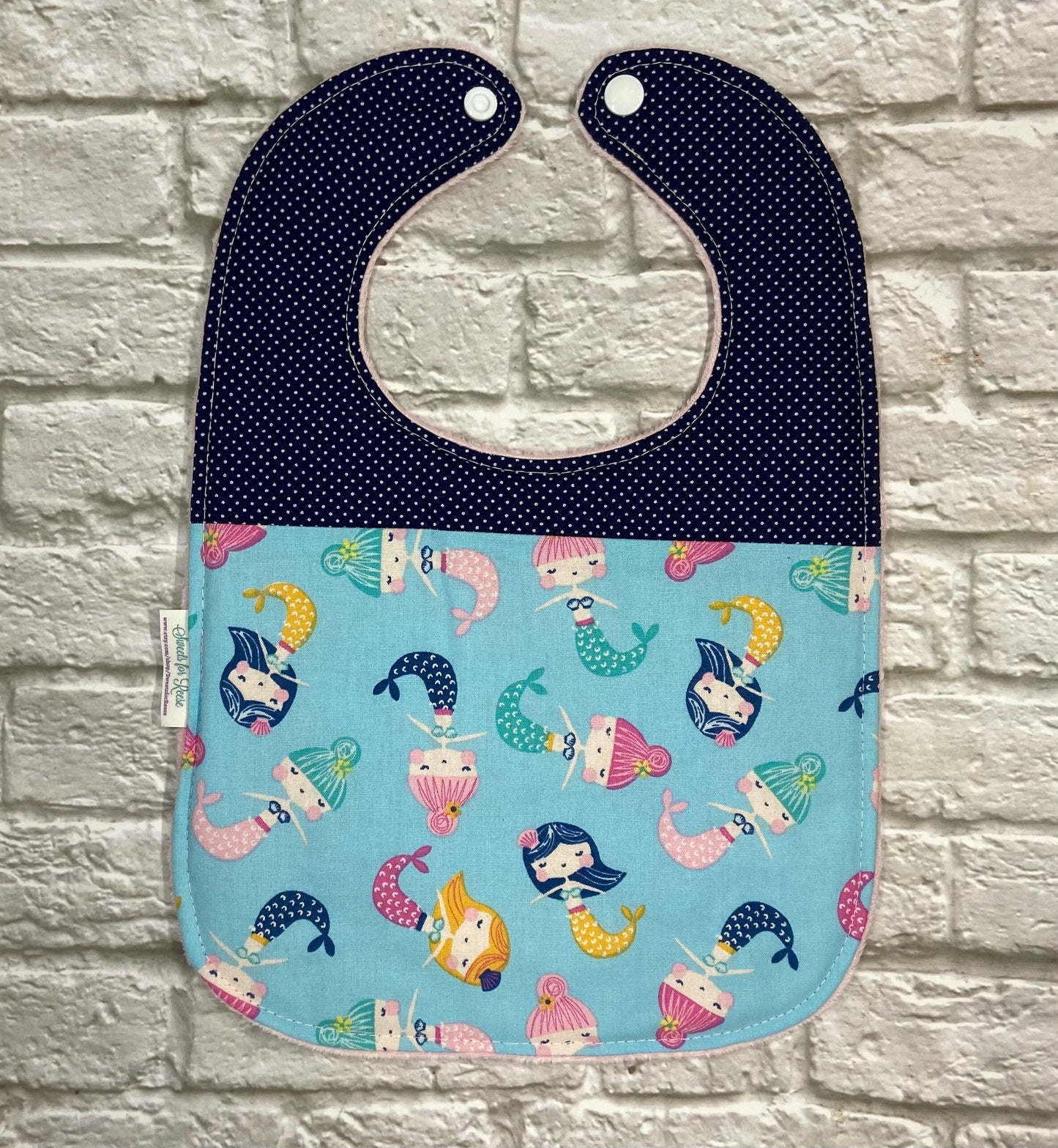 Mermaids Toddler Bib (fits up to 24 months)