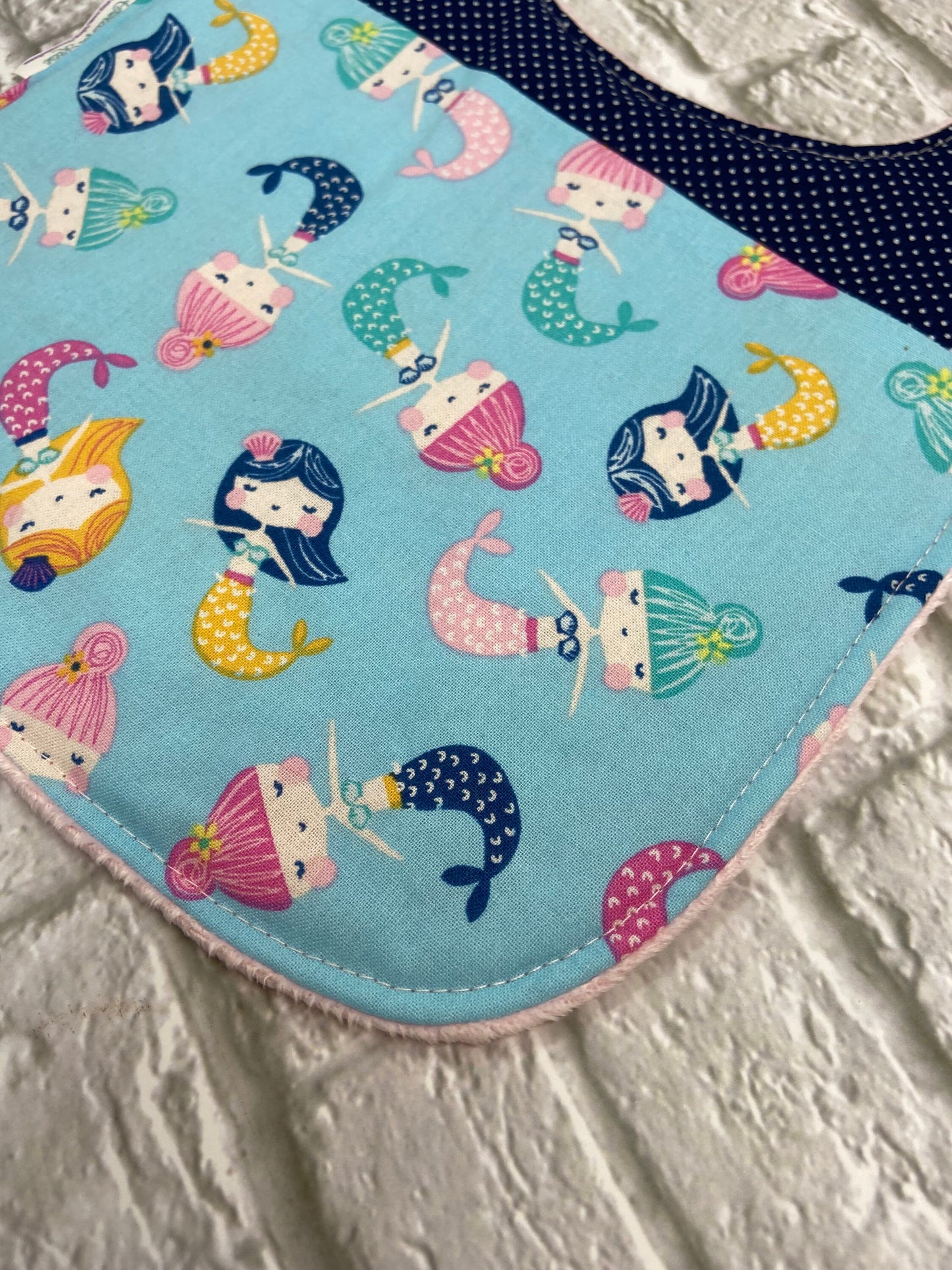 Mermaids Toddler Bib (fits up to 24 months)