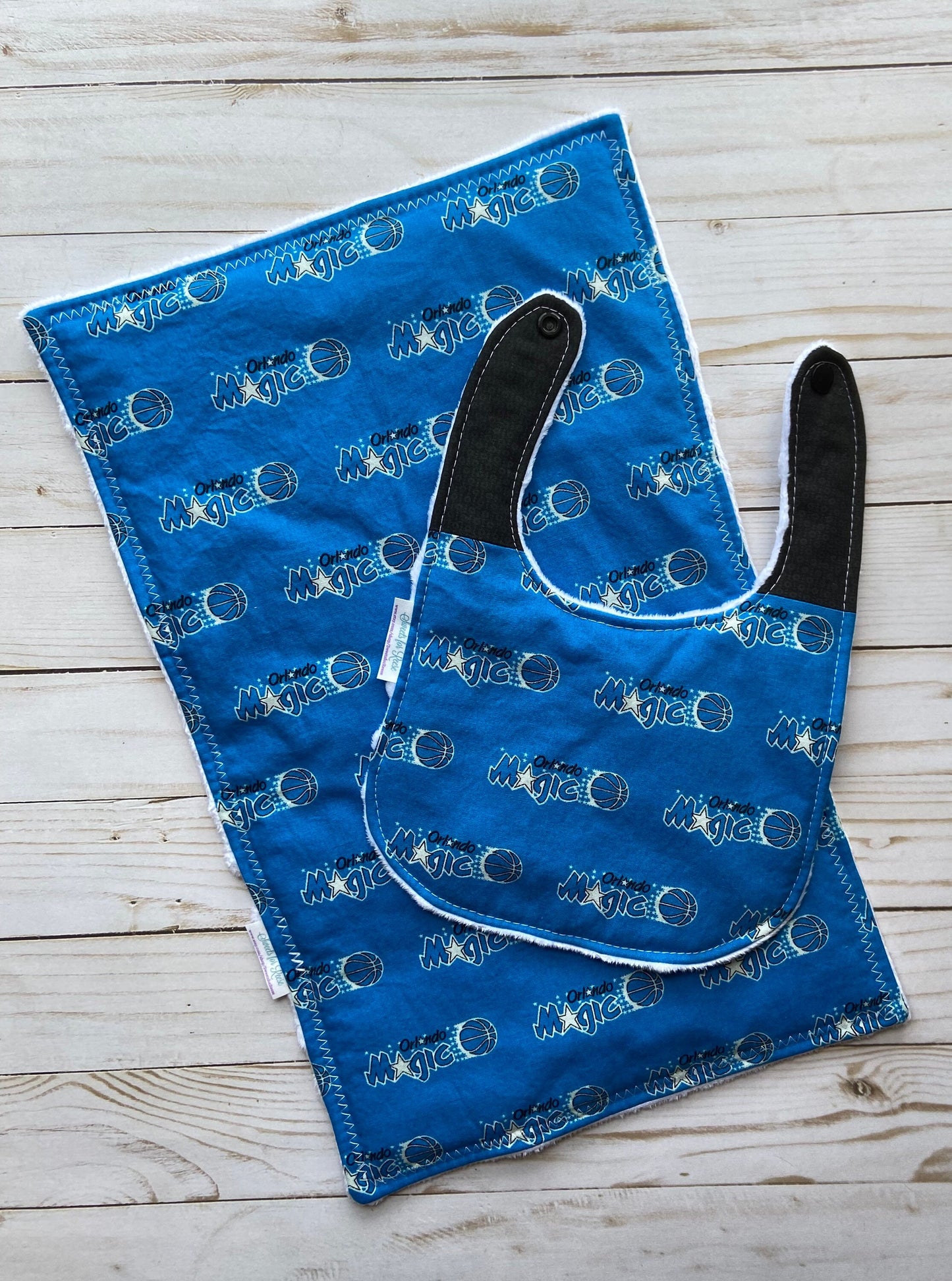 Orlando Magic Basketball Burp Cloth and Bib