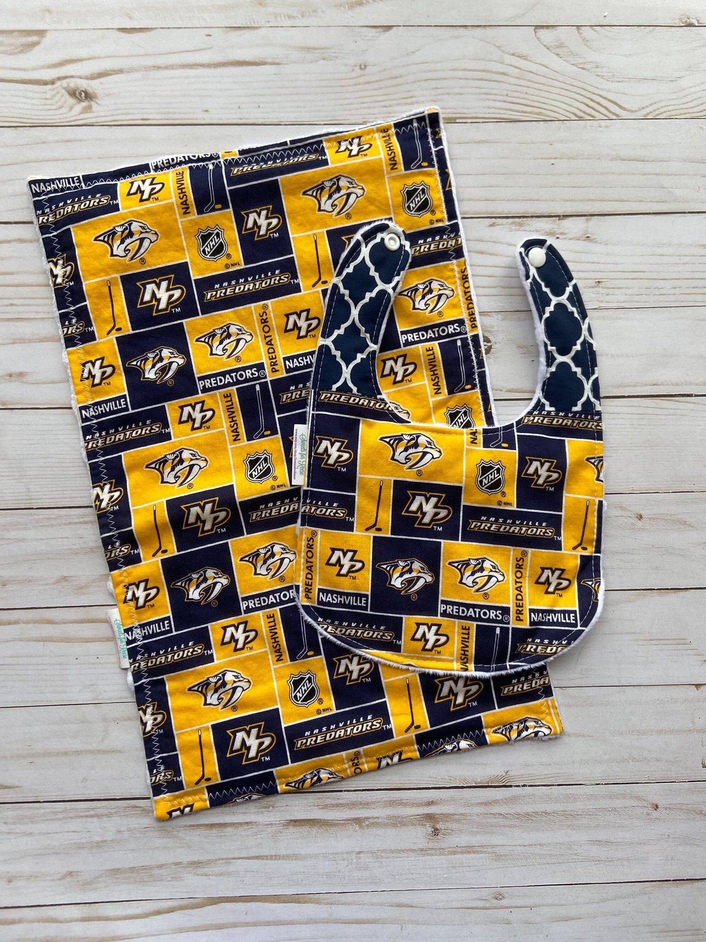 Nashville Predators Burp Cloth and Bib Set