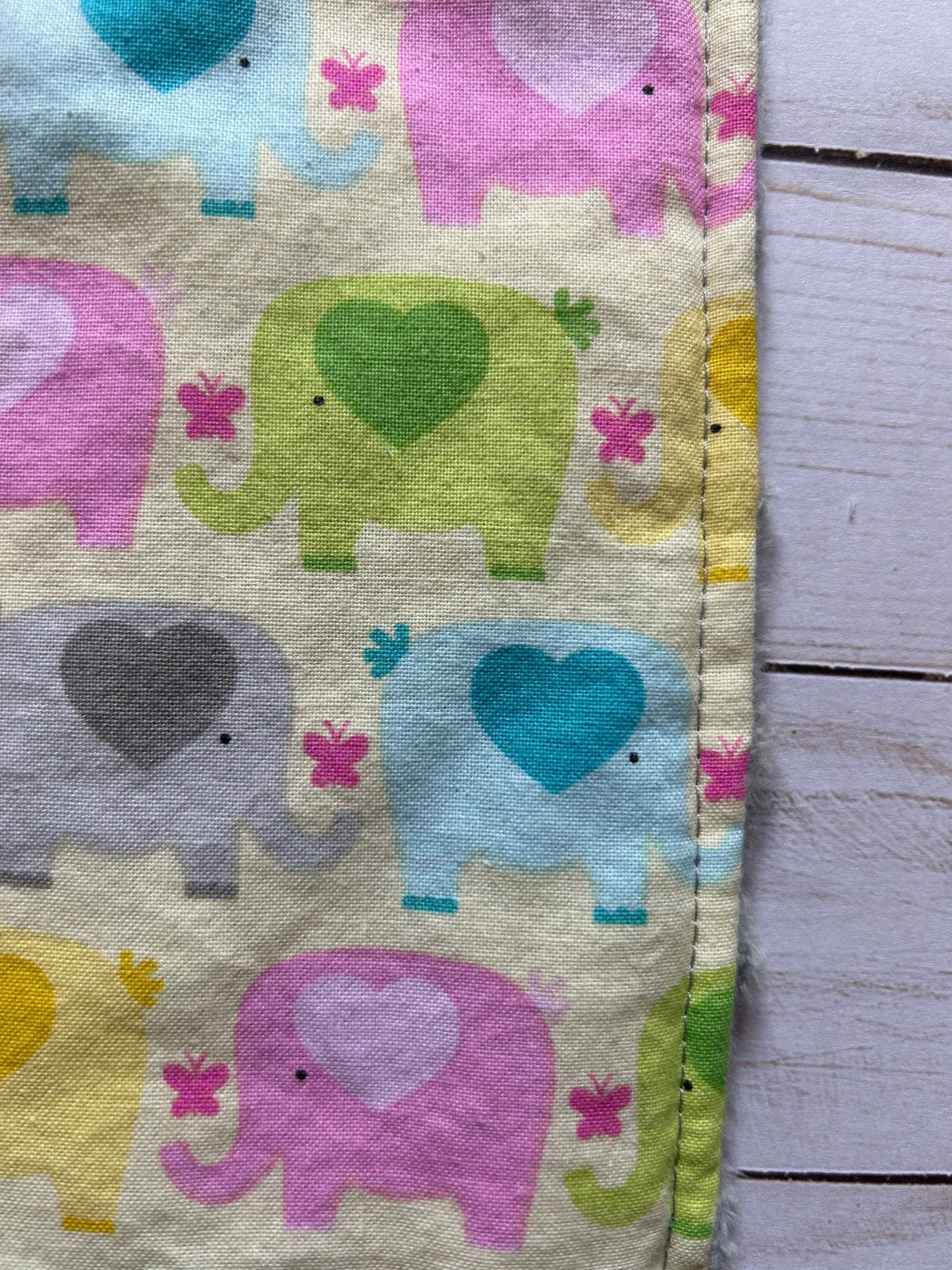 Elephants First Birthday Bib