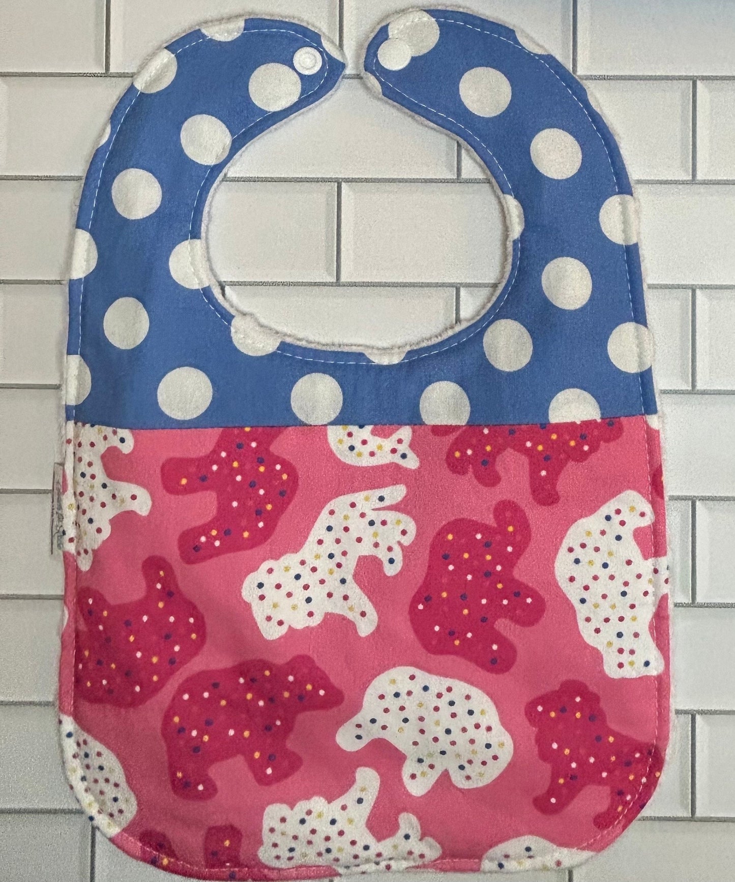 Frosted Animal Cookies Bib (fits up to 24 months)