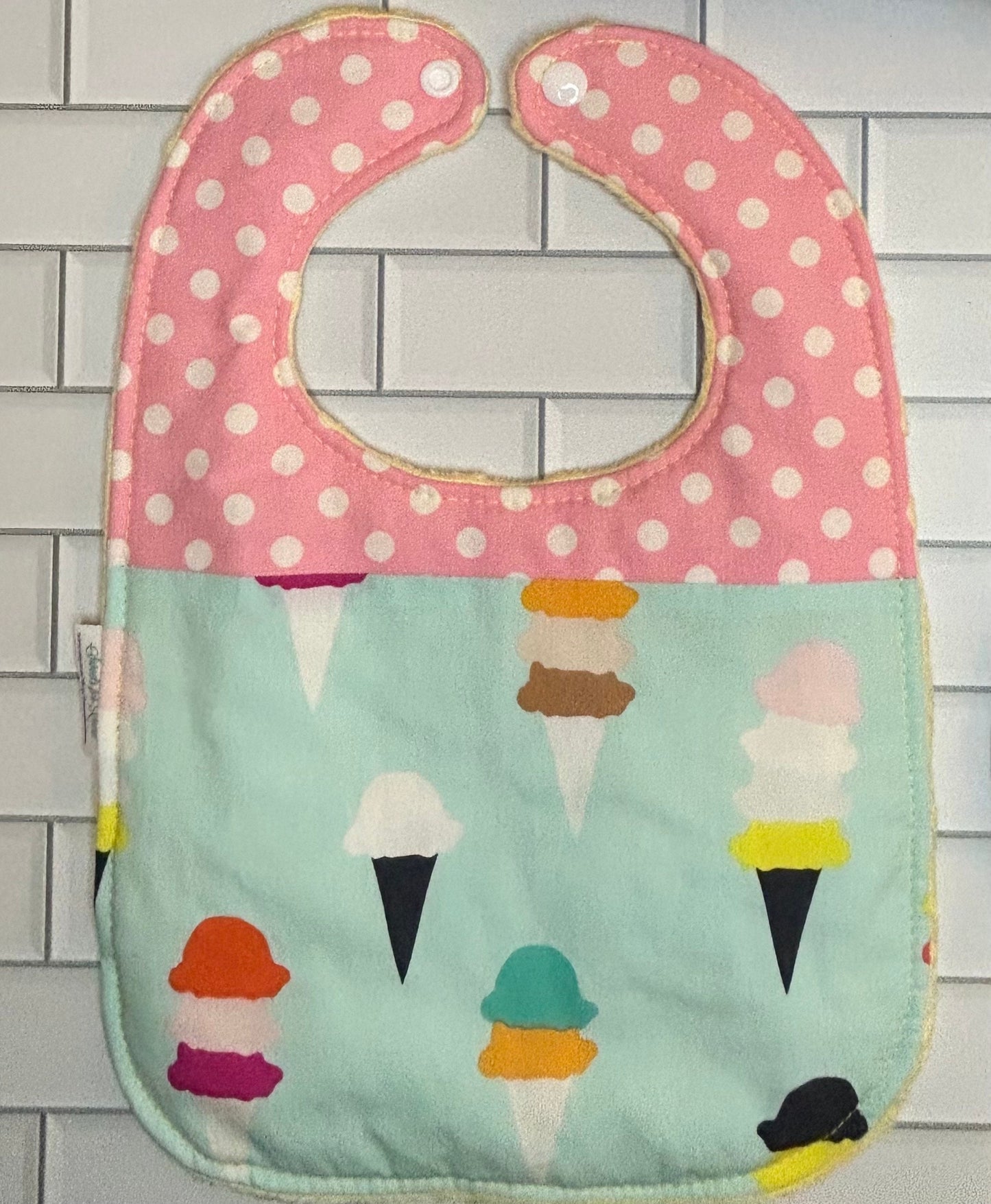 Ice Cream Cone Bib (fits up to 24 months)