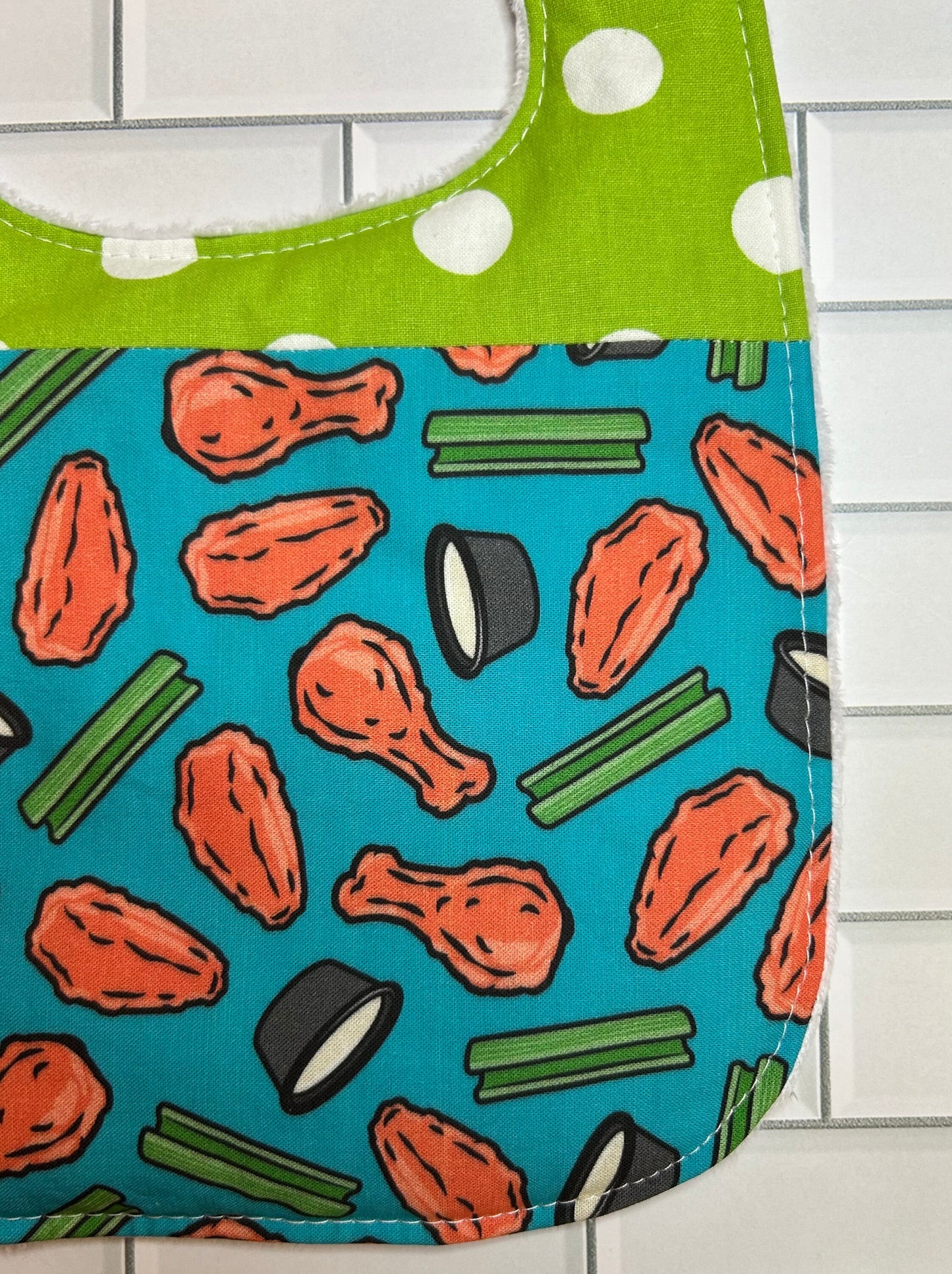 Buffalo Chicken Wings Bib (fits up to 24 months)