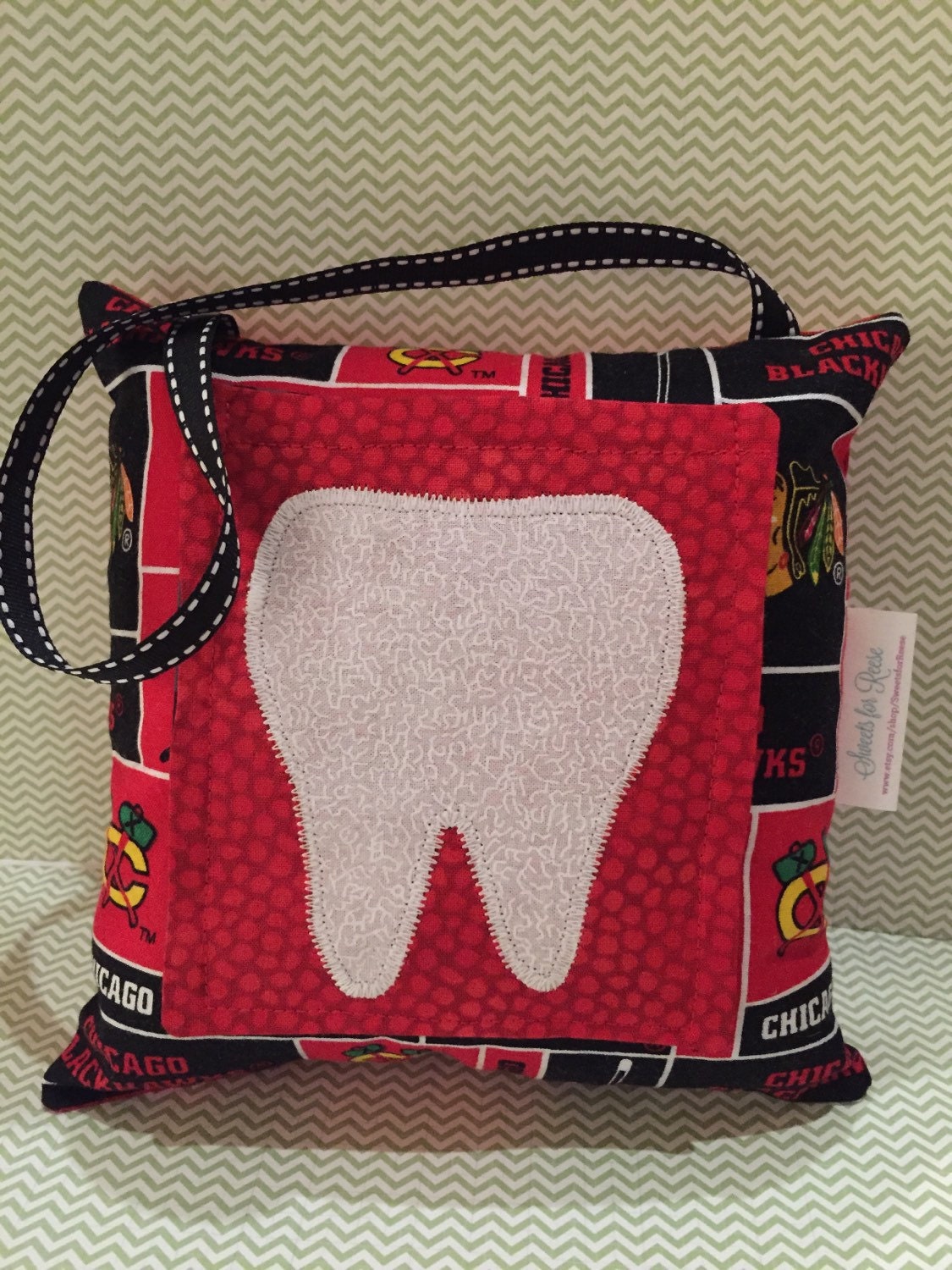 Tooth Fairy Pillow - Chicago Blackhawks