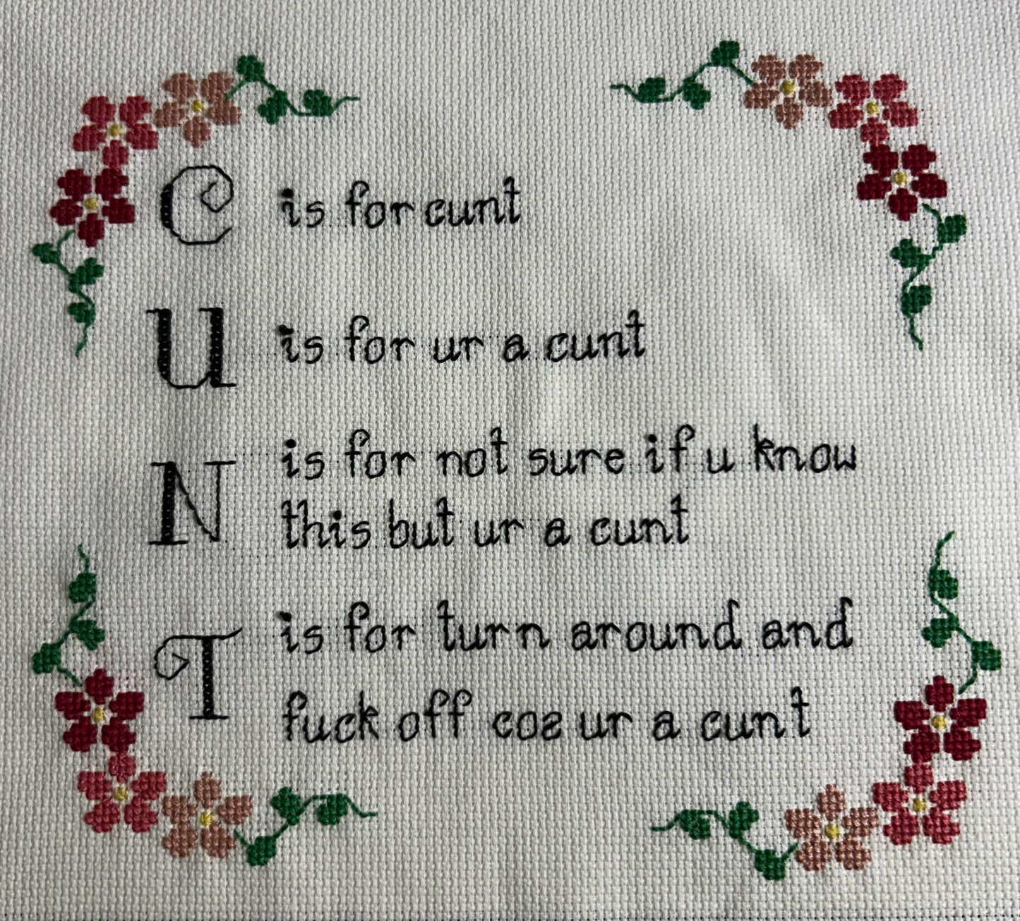 Cross Stitch custom request