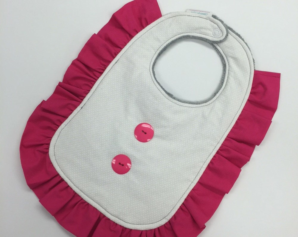 Ruffle Bib - For First Birthday or Smash Cake Photo
