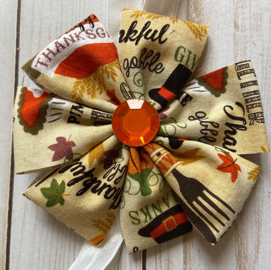 Thanksgiving Flower Headband