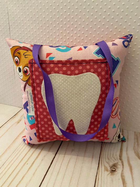 Tooth Fairy Pillow - Paw Patrol pink