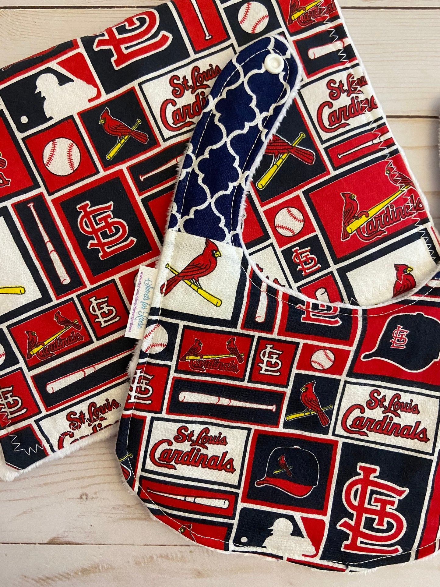 St. Louis Cardinals Burp Cloth and Bib