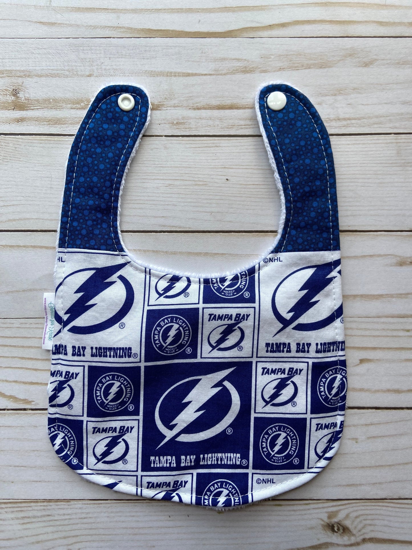 Tampa Bay Lightning Hockey Burp Cloth and Bib