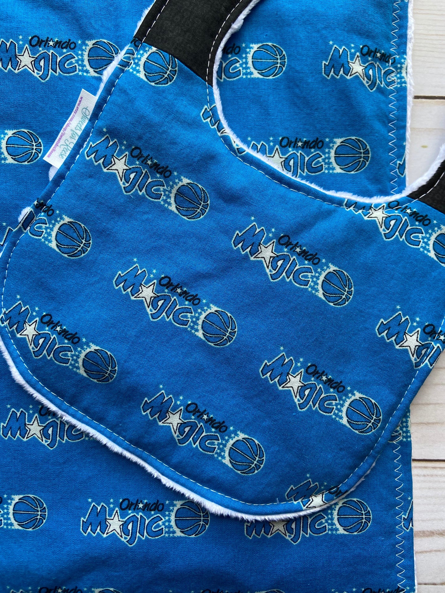 Orlando Magic Basketball Burp Cloth and Bib