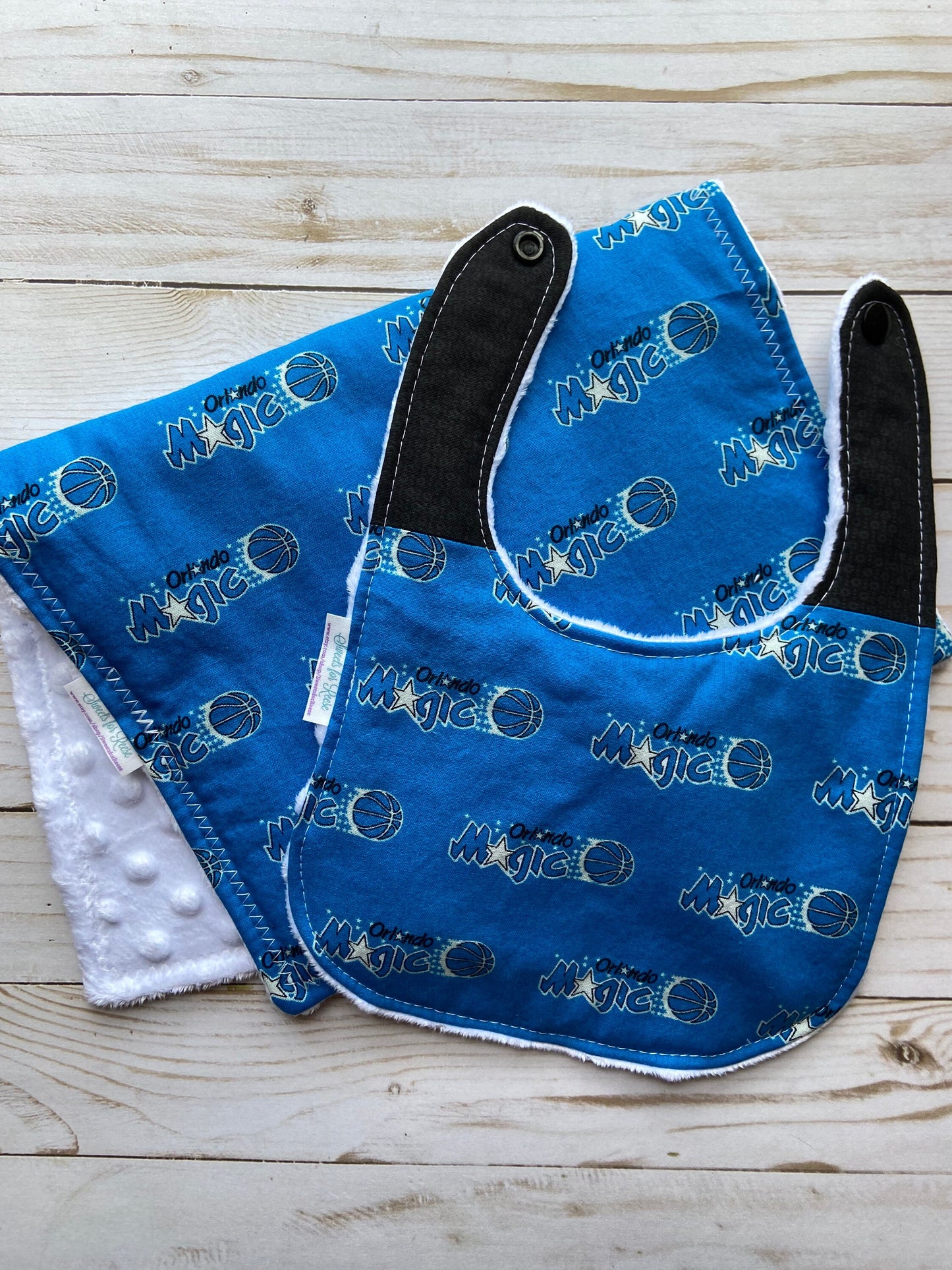 Orlando Magic Basketball Burp Cloth and Bib