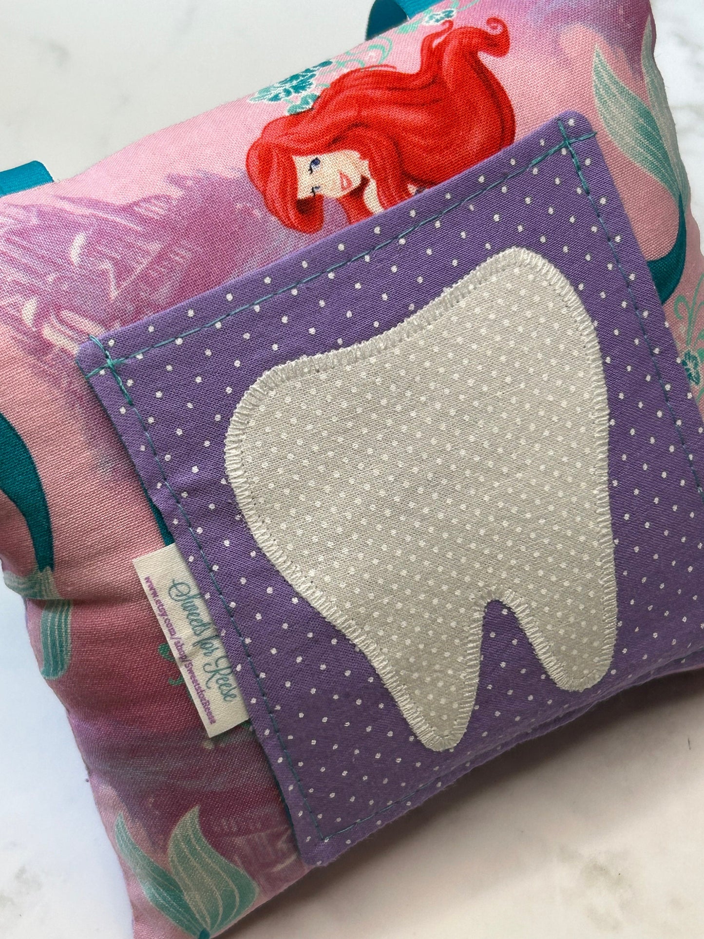 Tooth Fairy Pillow - Little Mermaid Ariel