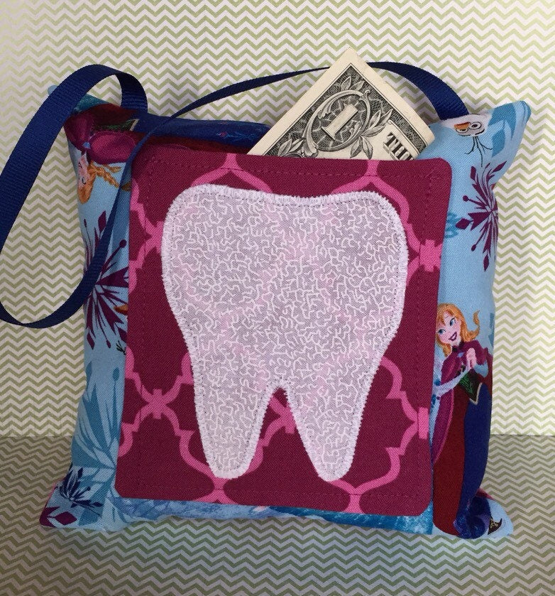 Tooth Fairy Pillow - Frozen-Anna,Elsa,Olaf