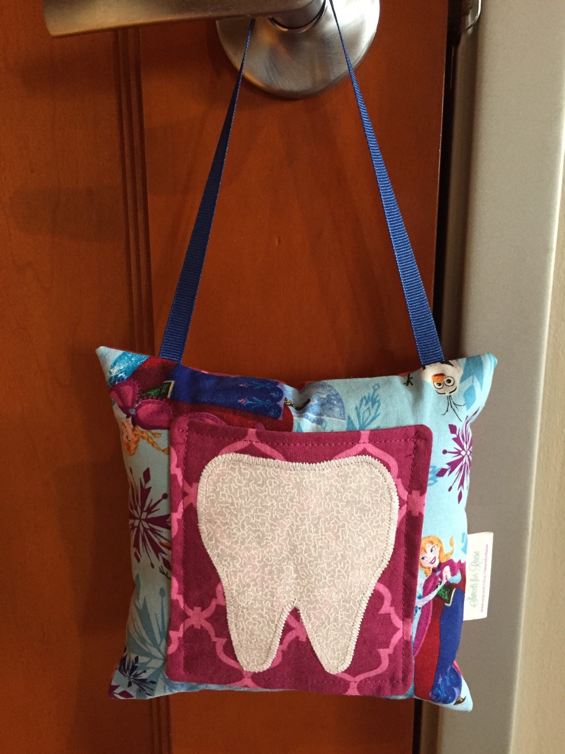 Tooth Fairy Pillow - Frozen-Anna,Elsa,Olaf