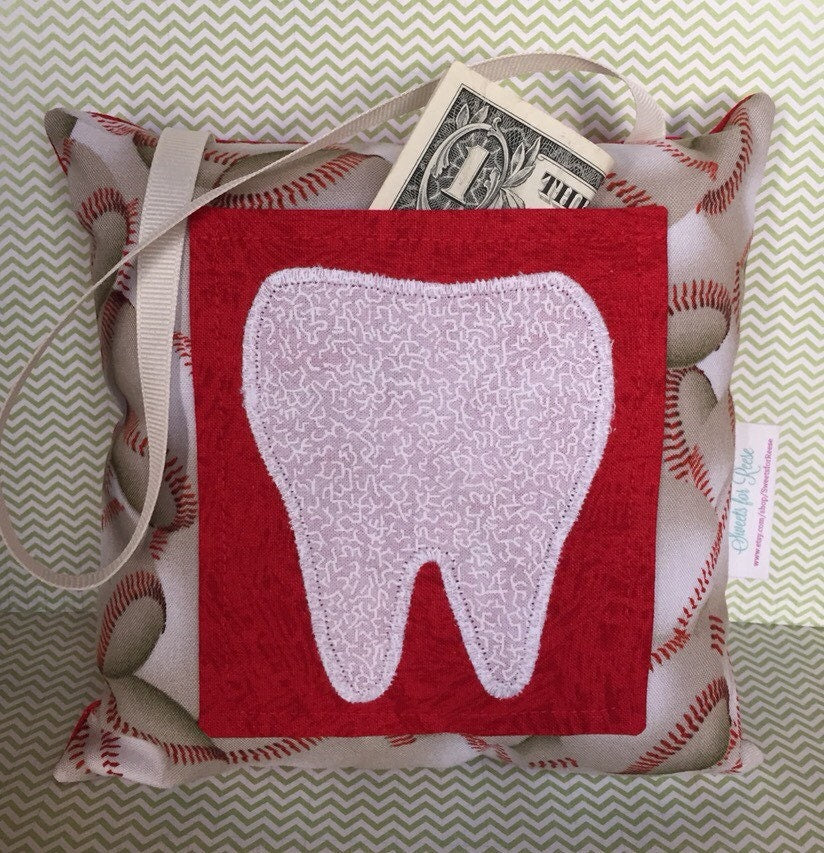 Tooth Fairy Pillow - Baseball