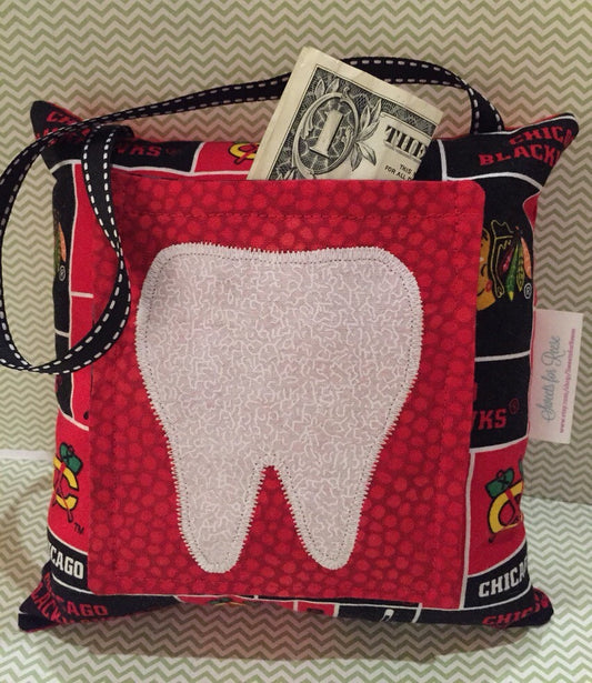 Tooth Fairy Pillow - Chicago Blackhawks